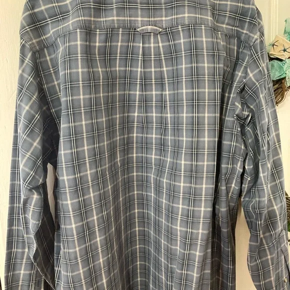 Columbia Blue Casual Button Down Shirt - Picture 7 of 8